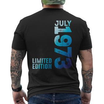 En Juillet 1973 Année 1973 Retro 1973 Millésime 1973 Depuis 1973 T-shirt imprimé au dos - Cadeauxyz