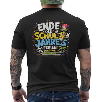 Ende Deschuljahres – Ferien Loading T-Shirt mit Rückendruck - Geschenkecke