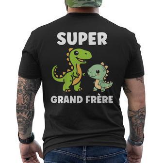 Enfant Annonce Grossesse Mignon Petit Dinosaureuper Grand Frère T-shirt imprimé au dos - Cadeauxyz