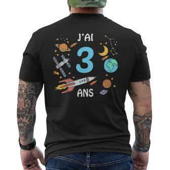 Enfant Astronaute Espace J'ai 3 Ans Anniversaire Trois Ans T-shirt imprimé au dos - Cadeauxyz