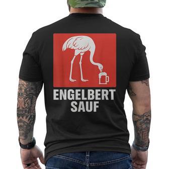 Engelbertauf – Lustiger Bau- & Party-Vogel Mit Bier T-Shirt mit Rückendruck - Seseable