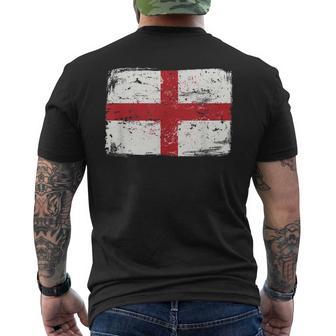 England FlagIntage Look Football Ports Fan England Camiseta Hombre Estampado Espalda - Regaloses