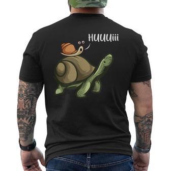 Escargot Et Tortue Huiii T-shirt imprimé au dos - Cadeauxyz