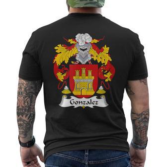 Escudo De Armas Gonzalez Escudo De La Familia Camiseta Hombre Estampado Espalda - Regaloses