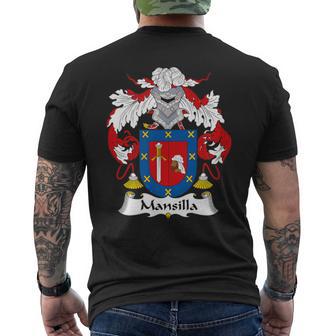 Escudo De Armas Mansilla Escudo De La Familia Camiseta Hombre Estampado Espalda - Regaloses