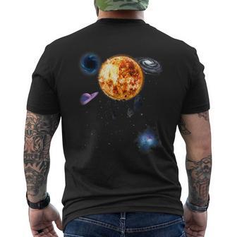 Espacioistemaolar Universo Astronauta Galaxia Planeta Camiseta Hombre Estampado Espalda - Regaloses