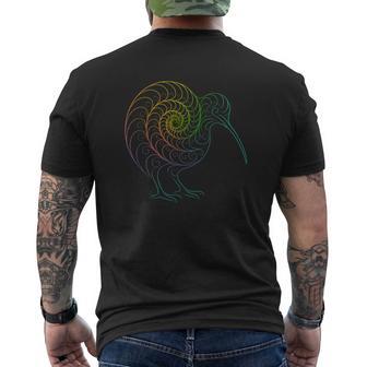 Espiral Fractal Con Forma De Arco Iris Camiseta Hombre Estampado Espalda - Regaloses