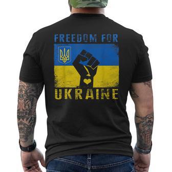 Estoy Con Ucrania Bandera Emblema Mapa Patriota Camiseta Hombre Estampado Espalda - Regaloses
