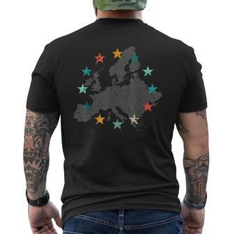 Europa Unión Europea 12 Estrellas Por Europa Camiseta Hombre Estampado Espalda - Regaloses