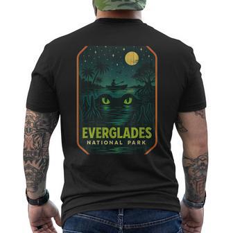 Everglades ナイトパドルシャツ 月光カヌー マングローブ メンズTシャツ バックプリント - Kawaiitshirt