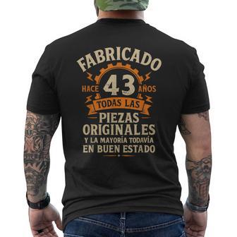 Fabricado Hace 43 Años Divertida Regalo 43 Cumpleaños Hombre Camiseta Hombre Estampado Espalda - Regaloses