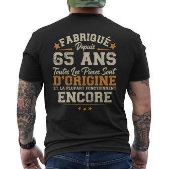 Fabriqué Il Y A 65 Ans Anniversaire Blague Homme Humour 1960 T-shirt imprimé au dos - Cadeauxyz