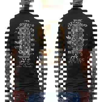 Facilement Distrait Par Les Chats Et Les Quêtesecondaires Drôle Rpg Gamer T-shirt imprimé au dos - Cadeauxyz