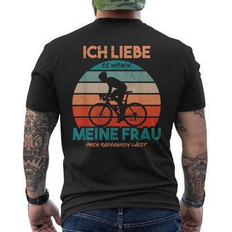 Fahrradmotiv Fahrrad Radfahrer Rennradfahrer T-Shirt mit Rückendruck - Seseable