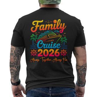 Family Cruise 2026 Always Together Always Fun Matching Men's T-shirt Back Print | Seseable UK