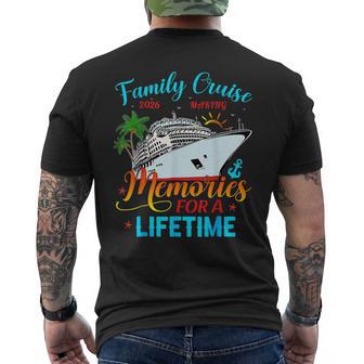 Family Cruise 2026 Making Memories For A Lifetime Beach Men's T-shirt Back Print - Thegiftio