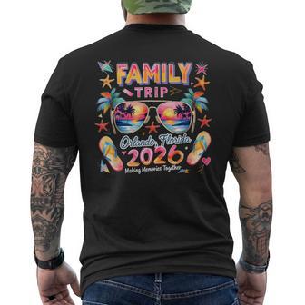Family Trip Orlando Florida 2026 Making Memories Together Men's T-shirt Back Print - Monsterry