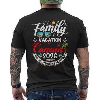 Family Vacation Cancun 2026 Summer Matching Vacation 2026 Men's T-shirt Back Print - Thegiftio UK