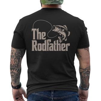 Father Day The Rodfather Dad Fishing From Daughter Son Men's T-shirt Back Print - Thegiftio UK