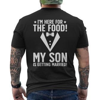Father Of The Groom Groom's Dad Of The Groom Dad Men's T-shirt Back Print - Thegiftio UK
