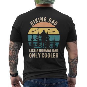 Fathers Day Hiking Dad Hiker Dad Hiking Men's T-shirt Back Print - Thegiftio UK