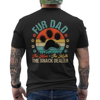 Fathers Day Fur Dad The Man Myth Snack Dealer Men Men's T-shirt Back Print - Thegiftio UK
