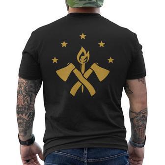 Fba マルーンフラッグ ファンデーション ブラック アメリカン メンズTシャツ バックプリント - Kawaiitshirt