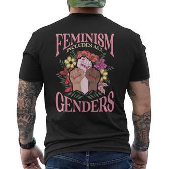 Feminismus Beinhaltet Alle Geschlechter Feminismus Feminist Justice T-Shirt mit Rückendruck - Seseable