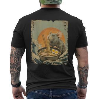Fideos Japoneses Ramenintage De Ratas Camiseta Hombre Estampado Espalda - Regaloses