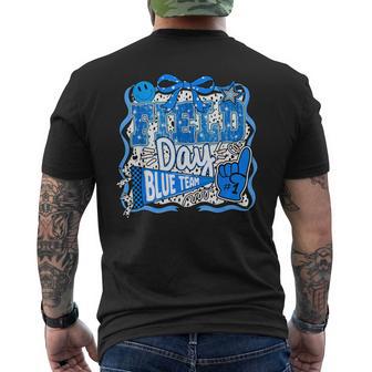 Field Day Blue Team Let The Games Begin Field Trip Fun Day Men's T-shirt Back Print - Monsterry
