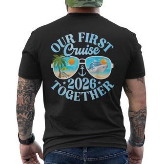 Our First Cruise 2026 Together Cute Matching Couples Cruise Men's T-shirt Back Print | Seseable UK