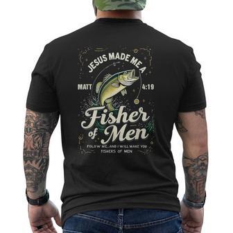 Fisher Of Matthew 4 Men's T-shirt Back Print - Thegiftio UK