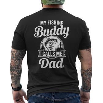 My Fishing Buddy Calls Me Dad Son Angler Father Men's T-shirt Back Print | Seseable UK