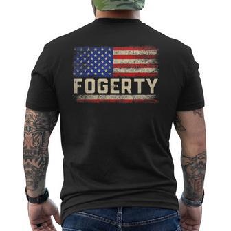 Fogerty Last Name Fogerty Name American Flag Men's T-shirt Back Print - Thegiftio UK