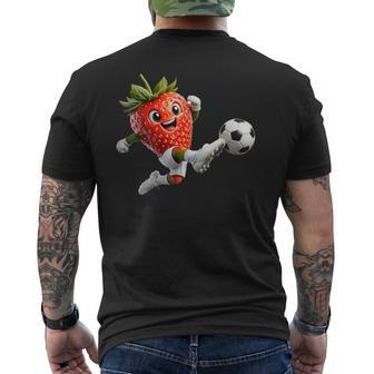 Football Fraise T-shirt imprimé au dos - Cadeauxyz