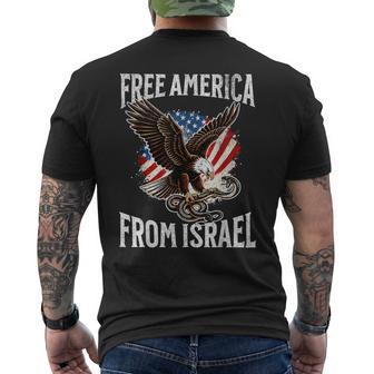 Free America From Israel Men's T-shirt Back Print - Thegiftio UK
