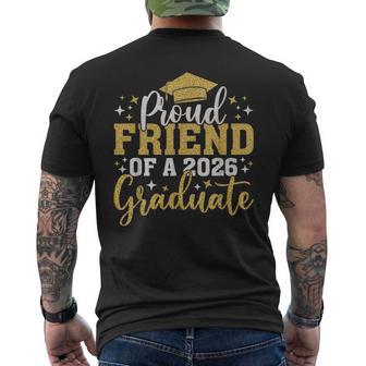 Friend Senior 2026 Proud Of A Class Of 2026 Graduate Done Men's T-shirt Back Print - Monsterry
