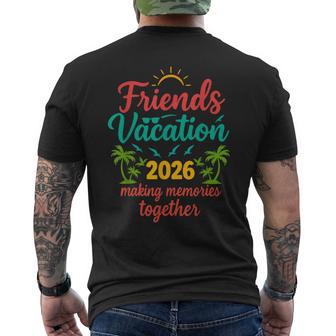 Friends Vacation 2026 Tropical Beach Memories Men's T-shirt Back Print | Seseable UK
