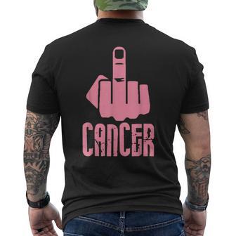 Fuck Cancer Doigt Majeur Rose T-shirt imprimé au dos - Cadeauxyz