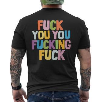 Fuck You Fucking Fuck メンズTシャツ バックプリント - Kawaiitshirt