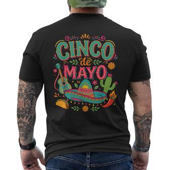 5 De Mayo Mexican Party Matching Cinco De Mayo Fiesta Men's T-shirt Back Print | Mazezy