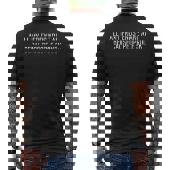 Ai All My Friends Are Ai Because Peopleuck メンズTシャツ バックプリント - Kawaiitshirt