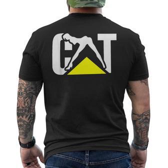 Cat Parody With Silhouette Men's T-shirt Back Print - Thegiftio UK