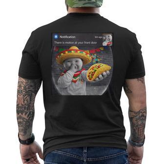Cinco De Mayo Niche Ai Baby With Taco Motion Meme Men's T-shirt Back Print - Thegiftio