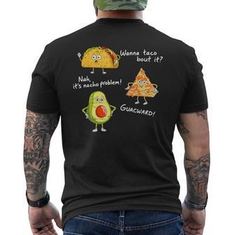 Cinco De Mayo Wanna Taco Bout It Nacho Problem Fiesta Men's T-shirt Back Print - Monsterry