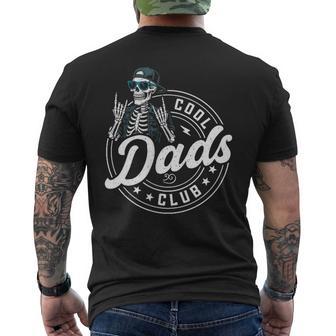 Cool Dads Club Skeleton Dad Father's Day Men's T-shirt Back Print - Monsterry