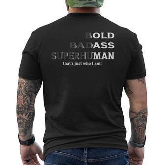 Dad Saying Gag Birthday Husband Dad Father's Day Men's T-shirt Back Print - Thegiftio UK