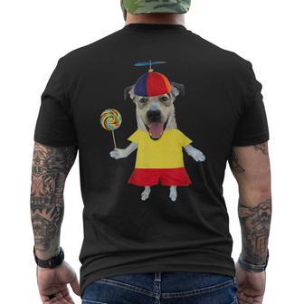 Dog With Propeller Hat Lollipop Cute Men's T-shirt Back Print - Thegiftio UK