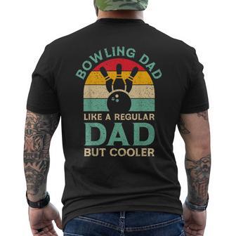 Fathers Day Bowling Dad For Bowling Player Dad Men's T-shirt Back Print - Thegiftio UK