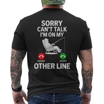 Fishing Dad Fisherman Fish Lover Saying Father's Day Men's T-shirt Back Print | Seseable UK